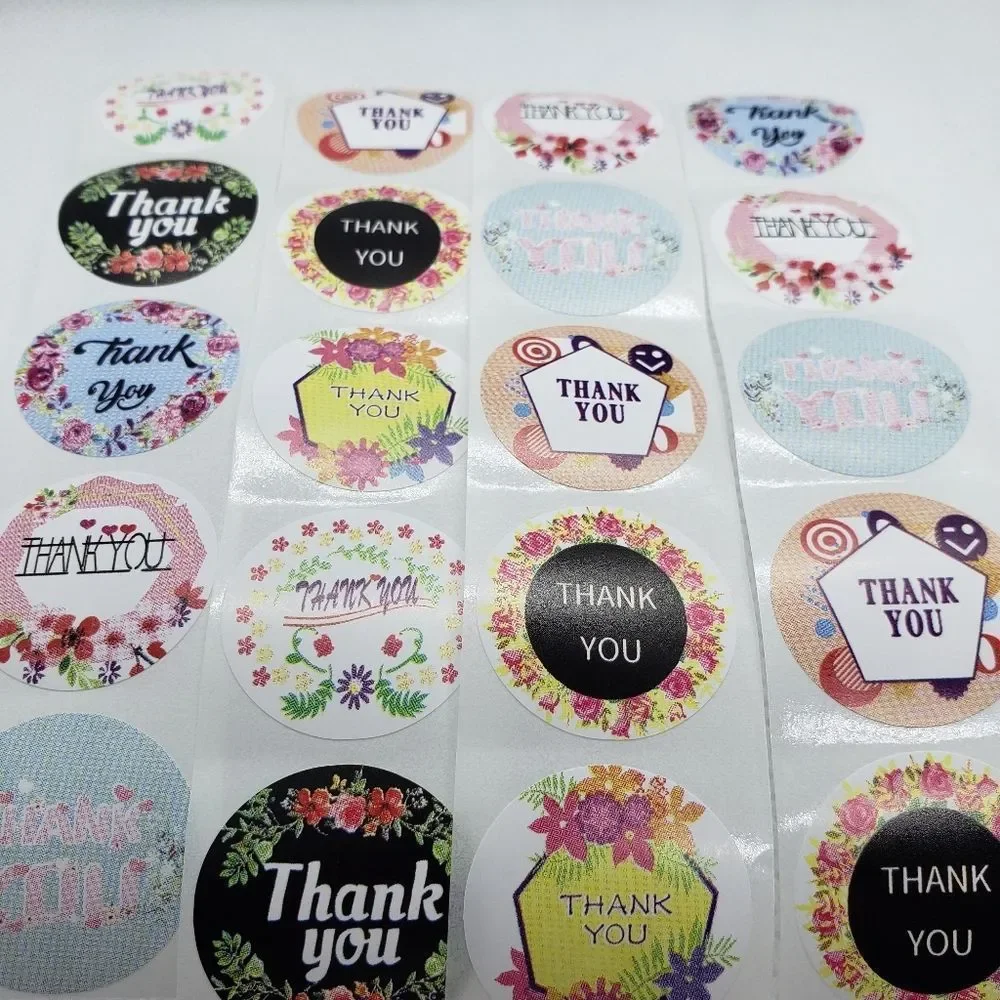 8/$20 100ct Thank You Stickers Round 1